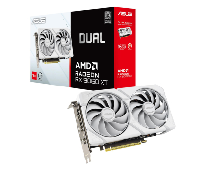 Karta graficzna ASUS Radeon RX 9060 XT Dual White 16GB GDDR6